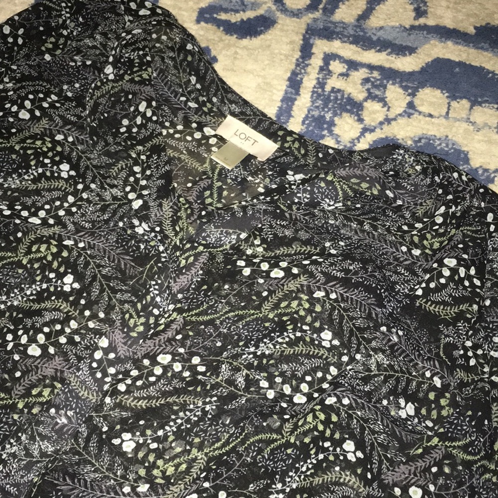 Ann Taylor LOFT floral blouse